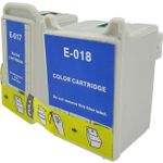 Epson T017 & T018 ensemble de 2 cartouches d'encre compatibles (Paradise Cartouche)