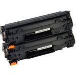 Canon 712 ensemble de 2 toner compatibles noir (Paradise Cartouche)