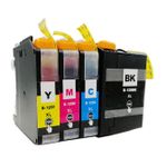 Brother LC129 & LC125 ensemble de 4 cartouches d'encre compatibles super haute capacité (Paradise Cartouche)